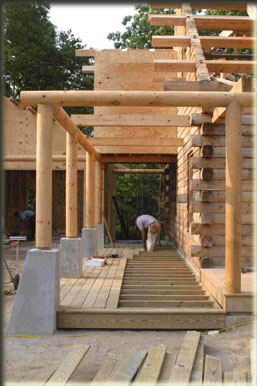 Side Porch Deck Construction