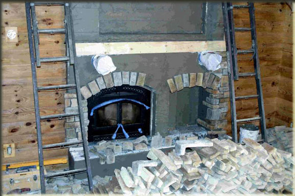 Fireplace Stone Installation