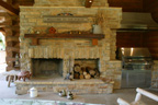 Porch Fireplace